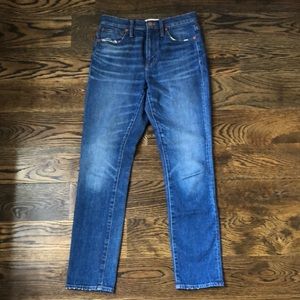 Madewell Distressed High Rise Slim Boyjean Size 24
